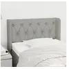 Image de Hoofdbord met randen 83x16x78/88 cm stof lichtgrijs3119078