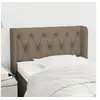 Image de Hoofdbord met randen 83x16x78/88 cm stof taupe3119082