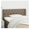 Image de Hoofdbord met randen 103x16x78/88 cm stof taupe3119098
