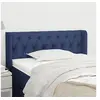 Image de Hoofdbord met randen 103x16x78/88 cm stof blauw3119100