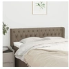 Image de Hoofdbord met randen 147x16x78/88 cm stof taupe3119106