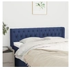 Image de Hoofdbord met randen 147x16x78/88 cm stof blauw3119108