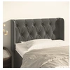 Image de Hoofdbord met randen 83x16x78/88 cm fluweel donkergrijs3119135