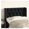 Image de Hoofdbord met randen 83x16x78/88 cm fluweel zwart3119136