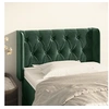 Image de Hoofdbord met randen 83x16x78/88 cm fluweel donkergroen3119137