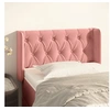 Image de Hoofdbord met randen 83x16x78/88 cm fluweel roze3119139