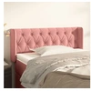 Image de Hoofdbord met randen 93x16x78/88 cm fluweel roze3119145