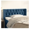 Image de Hoofdbord met randen 103x16x78/88 cm fluweel donkerblauw3119150