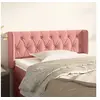 Image de Hoofdbord met randen 103x16x78/88 cm fluweel roze3119151