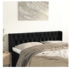 Image de Hoofdbord met randen 147x16x78/88 cm fluweel zwart3119154