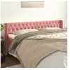 Image de Hoofdbord met randen 183x16x78/88 cm fluweel roze3119169