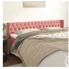Image de Hoofdbord met randen 203x16x78/88 cm fluweel roze3119175