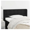 Image de Hoofdbord met randen 83x16x78/88 cm stof zwart3119178