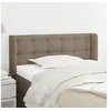 Image de Hoofdbord met randen 83x16x78/88 cm stof taupe3119180