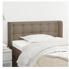 Image de Hoofdbord met randen 93x16x78/88 cm stof taupe3119188