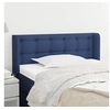 Image de Hoofdbord met randen 93x16x78/88 cm stof blauw3119190