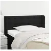 Image de Hoofdbord met randen 103x16x78/88 cm stof zwart3119194