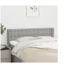 Image de Hoofdbord met randen 147x16x78/88 cm stof lichtgrijs3119200