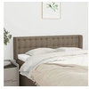 Image de Hoofdbord met randen 147x16x78/88 cm stof taupe3119204