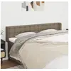 Image de Hoofdbord met randen 183x16x78/88 cm stof taupe3119220