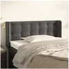 Image de Hoofdbord met randen 83x16x78/88 cm fluweel donkergrijs3119233
