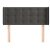 Image de Hoofdbord met randen 103x16x78/88 cm fluweel donkergrijs3119245