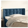 Image de Hoofdbord met randen 103x16x78/88 cm fluweel donkerblauw3119248