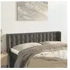 Image de Hoofdbord met randen 147x16x78/88 cm fluweel donkergrijs3119251
