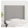 Image de Hoofdbord met randen 103x16x118/128 cm stof lichtgrijs3119290
