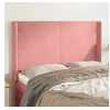 Image de Hoofdbord met randen 147x16x118/128 cm fluweel roze3119353