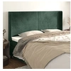 Image de Hoofdbord met randen 163x16x118/128 cm fluweel donkergroen3119357