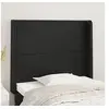 Image de Hoofdbord met randen 93x16x118/128 cm kunstleer zwart3119378