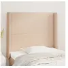 Image de Hoofdbord met randen 93x16x118/128 cm kunstleer cappuccinokleur3119383