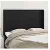 Image de Hoofdbord met randen 147x16x118/128 cm kunstleer zwart3119390