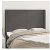 Image de Hoofdbord met randen 147x16x118/128 cm kunstleer grijs3119394