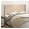 Image de Hoofdbord met randen 183x16x118/128cm kunstleer cappuccinokleur3119407