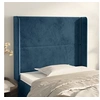 Image de Hoofdbord met randen 83x16x118/128 cm fluweel blauw3119474