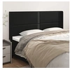 Image de Hoofdbord met randen 203x16x118/128 cm kunstleer zwart3119548