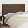 Image de Hoofdbord met randen 183x16x118/128 cm stof donkerbruin3119597