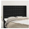 Image de Hoofdbord met randen 147x16x118/128 cm kunstleer zwart3119670