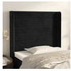 Image de Hoofdbord met randen 93x16x118/128 cm fluweel zwart3119758