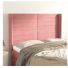 Image de Hoofdbord met randen 147x16x118/128 cm fluweel roze3119773