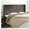 Image de Hoofdbord met randen 163x16x118/128 cm fluweel donkergrijs3119775