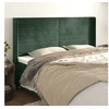 Image de Hoofdbord met randen 183x16x118/128 cm fluweel donkergroen3119783