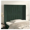 Image de Hoofdbord met randen 83x16x118/128 cm fluweel groen3119851