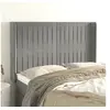 Image de Hoofdbord met randen 147x16x118/128 cm fluweel lichtgrijs3119866