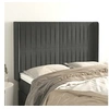 Image de Hoofdbord met randen 147x16x118/128 cm fluweel donkergrijs3119867