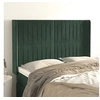 Image de Hoofdbord met randen 147x16x118/128 cm fluweel donkergroen3119869