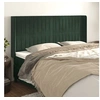 Image de Hoofdbord met randen 183x16x118/128 cm fluweel donkergroen3119881