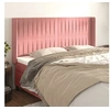 Image de Hoofdbord met randen 203x16x118/128 cm fluweel roze3119889
